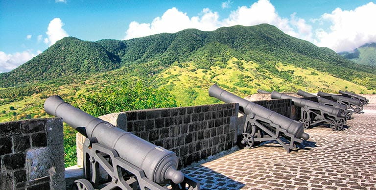 Brimstone Hill Fortress National Park on St Kitts and Nevis